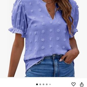 Blooming Jelly puff sleeve polka dot top - NWT